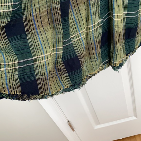 Free People Flannel-Patterned Blouse - Picture 3 of 5